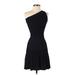 Adolfo Dominguez Casual Dress - Party Open Neckline Sleeveless: Black Print Dresses - Women's Size X-Small Petite