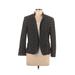 Nine West Blazer Jacket: Short Black Print Jackets & Outerwear - Women's Size 10