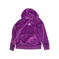 Adidas Fleece Jacket: Purple Solid Jackets & Outerwear - Kids Girl's Size 10