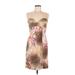 Alberto Makali Casual Dress - Mini Sweetheart Sleeveless: Tan Dresses - Women's Size 8