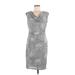 Scarlett Casual Dress - Sheath: Silver Marled Dresses - New - Women's Size 8