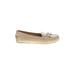 MICHAEL Michael Kors Flats: Gold Solid Shoes - Women's Size 7 - Almond Toe