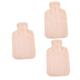 FRCOLOR 3pcs Hand Warmer Hot Water Bottle Compact Hot Water Bottle Portable Hot Water Bag Hot Water Bed Warmer Menstrual Hot Water Bottle Hot Water Bottle Rubber Winter Plush Accessories