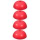 Sosoport 4pcs Semicircle Massage Ball Foot Massage Balls for Feet Step Ball Sport Balancing Ball Kids Yoga Ball Yoga Ball for Training Kids Massage Ball Relaxation Ball Red Child