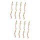 Zerodeko 8 Pcs Artificial Flower Decor Garland Wisteria Flower Rattan Green Wreath Hanging Wisteria Flower Fake Flowers for Wall Wedding Hanging Flower Vine Hanging Flower Vines Iron Wire