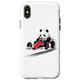 Hülle für iPhone X/XS Race Car Panda Awesome Drifting Animal Tee And Gear Presents