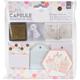 Gift Tags & Stamps Set (16pcs) - Capsule - Geometric Neon