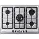 Rangemaster RMB70HPNGFSS 11222 70cm 5 Burner Gas Hob - STAINLESS STEEL