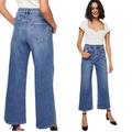 Free People Jeans | Free People Wales High Rise Wide Leg Crop Button Fly Jeans 29 Ob827480 | Color: Blue | Size: 29