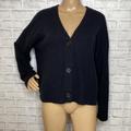 Madewell Sweaters | Madewell Cameron Ribbed Cardigan Sweater In Coziest Yarn Black | Color: Black | Size: S