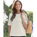 Blair Women's Captiva Cotton Side-Button Top - Grey - 2X - Womens