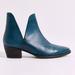 Free People Shoes | Free People Blue Leather Boots Nwt | Color: Blue | Size: 10