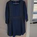 Madewell Dresses | Blue Madewell Silk Dress, Size M | Color: Blue | Size: M