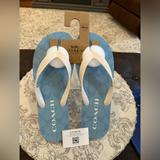 Coach Shoes | Coach Zak Flip Flop New With Tag And All Packaging Women’s Size 10. | Color: Blue | Size: 10