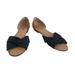 Anthropologie Shoes | Anthropologie Latigo Womens Sz 10 Darcy Perforated Flats Navy Blue Twist Sandal | Color: Blue | Size: 10