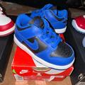 Nike Shoes | Hyper Cobalt Blue Black Nike Dunk Lows 6c Toddler Baby Shoes Jordan Boy Girl | Color: Black/Blue | Size: 6bb