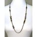 J. Crew Jewelry | J. Crew Tortoise Shell Crystal Column Station Long Statement Necklace Euc | Color: Brown/Gold | Size: Os