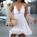 Free People Dresses | Free People Adella Mini Dress | Color: White | Size: Xs