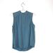 Anthropologie Tops | Anthro Cloth & Stone Liana Sleeveless Blouse Medium Teal Blue Mock Neck | Color: Blue | Size: M