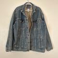 Levi's Jackets & Coats | Levis Oversized Denim Jacket 3xl Brown Washed Faded | Color: Blue | Size: 3xl