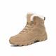 Men’s Tactical Boots, Men's Military Tactical Boots Durable Suede Leather Military Work Boots Breathable Desert Boots Lightweight Hiking Boots (Color : Brown, Size : 6.5 UK)