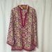 Tory Burch Tops | Beautiful Tory Tunic | Color: Pink/Yellow | Size: 14