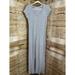 Athleta Dresses | Athleta Makai Size Small Athleisure Casual Comfortable Striped Maxi Dress | Color: Gray/White | Size: S