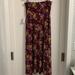 Lularoe Dresses | Lularoe Lg Maxi Dress Pink/Maroon With Floral Print | Color: Pink/Yellow | Size: L