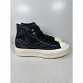 Converse Shoes | Converse Ctas Hi Platform Womens Shoes Size 8 Embroidered Floral Navy Black | Color: Black/Blue | Size: 8