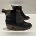 Madewell Shoes | Madewell Women's Size 7 Black Leather Chelsea Short Ankle Boots | Color: Black/Brown | Size: 7