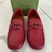 Gucci Shoes | Gucci Interlocking Gg Driving Shoe | Color: Red | Size: 12