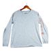 Carhartt Tops | Carhartt Sleeve Logo Loose Fit Gray Work Long Sleeve T-Shirt Women's Sz L | Color: Gray | Size: L