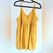 Free People Dresses | Free People Gausey Bubble Dress With Tassel Ties Size Small | Color: Gold/Yellow | Size: S