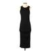 Michael Stars Casual Dress - Sheath Crew Neck Sleeveless: Black Print Dresses - Women's Size Small