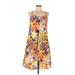 Jessica Simpson Casual Dress - Mini: Orange Print Dresses - Women's Size Medium