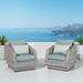 Cannes 2 Piece Sunbrella Outdoor Patio Club Chairs - 31"W x 33"D x 31"H