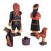 Novica Handmade Chichicastenango Nativity Wood Nativity Scene (7 Piece)