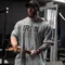 Gym Fitness T-shirt Summer New Loose Large Men Short Sleeve IR Rhino Muscular Tee Fitness Joggers Pure Cotton Crew Neck Tops