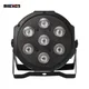 SHEHDS 7x18W RGBWA+UV LED Flat Par Light Mobile Plug Ultra-Quiet Fan Family Birthday Party Theater