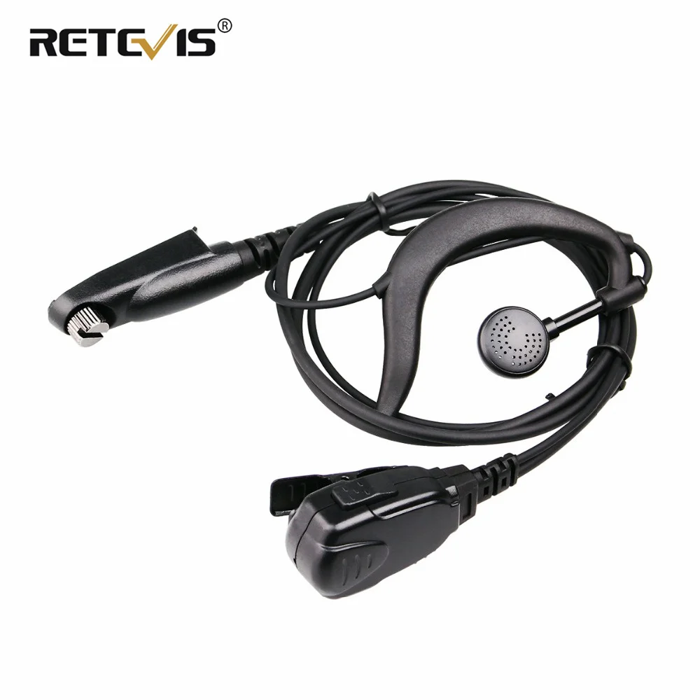 Retevis Walkie Talkie Headset G-Form Ohrbügel Mikrofon Ohrhörer für Ailunce HD1 Retevis NR630/RT648/RT48/RT87/RT83/RT29/RT647 Image
