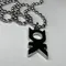Collana con ciondolo lettera curva OK Personalità Collana hip-hop Collana creativa di moda Marea Accessori per uomo e donna