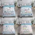 2/3 Piece Duvet Cover Set Cartoon Cinnamoroll Pillow Case Duvet Cover Bedding Girls Boys Teen Room