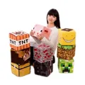 Minecraft 10cm 20cm 30cm Stuffed Plush Doll Pillow grass cube Creeper TNT Redstone Ore Square Pig