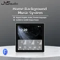 4inch Bluetooth Wall Amplifier Touch Screen Mini Stereo Amp Home Theater Sound System Audio Support