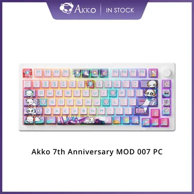 Akko 7. Jahrestag mod 007 pc 75% mechanische Gaming-Tastatur verkabelt Hot-Swap-Dichtung halterung