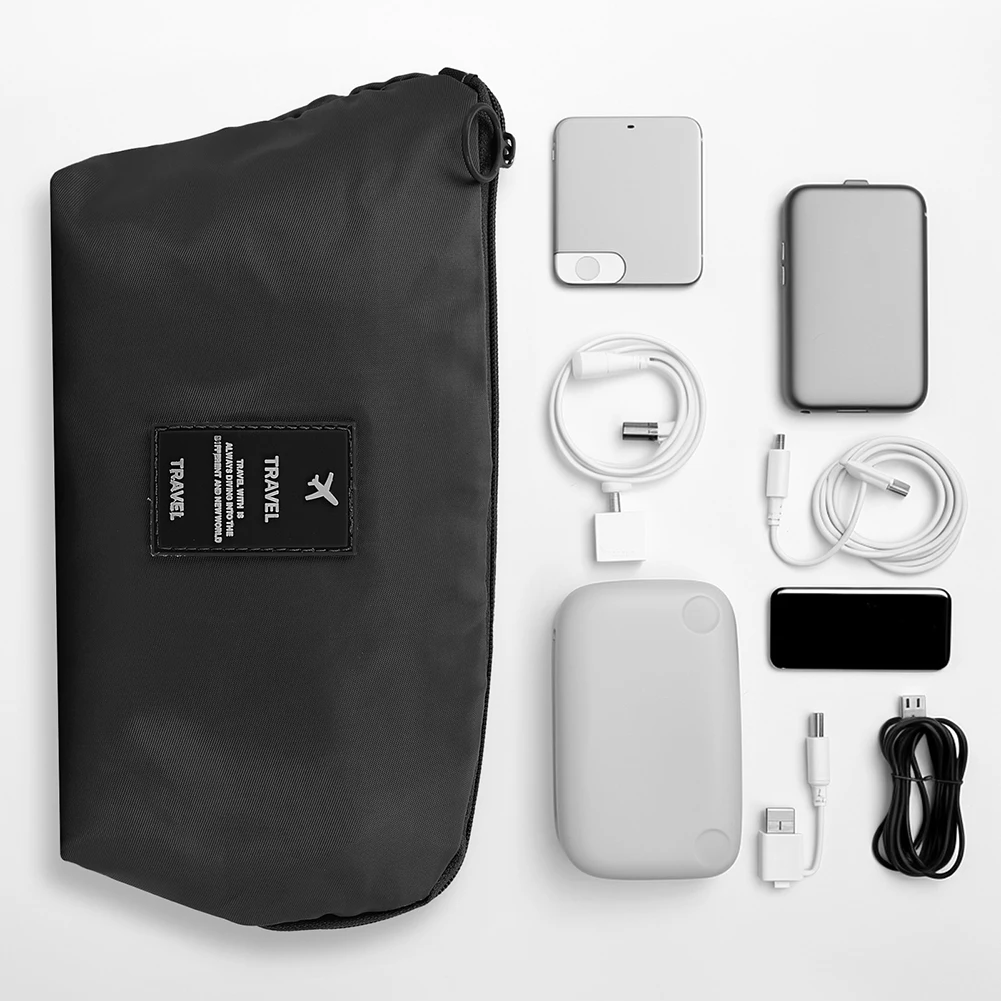 1/3/5 stücke Reise Veranstalter Kabel Digitale Elektronische Wasserdichte Lagerung Tasche Tragbare Fall Für Kopfhörer Geräte USB Ladegerät Stecker Image
