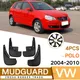 Car Mudguard Front Rear Fender Accessories For Volkswagen VW Polo Mk4 9N3 2004 2005 2006 2007 2008