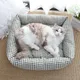 Lit en peluche super doux pour animaux de compagnie chenil universel pour chien coussin pour