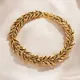 Bracelet en forme d'oreille de blé en or vintage pour hommes et femmes bracelets de cuir chevelu de