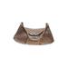 FURLA Leather Shoulder Bag: Embossed Brown Print Bags